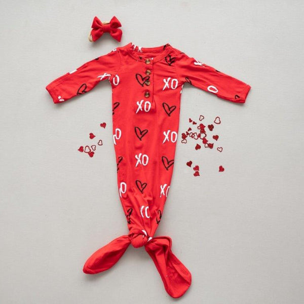 knotted-baby-gown-xo Presley Couture at Sophia's Style-Baby Gowns-1